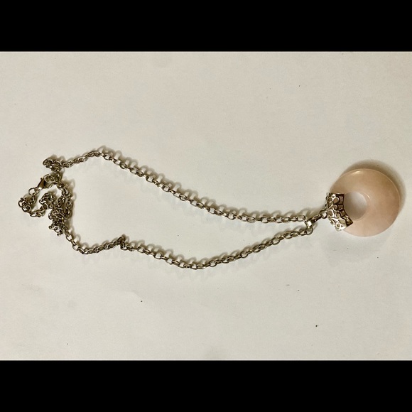 Women’s Pink Quartz Necklace - Picture 4 of 4